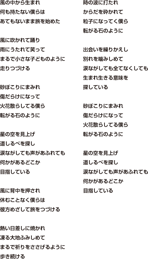 転がる石のように　歌詞